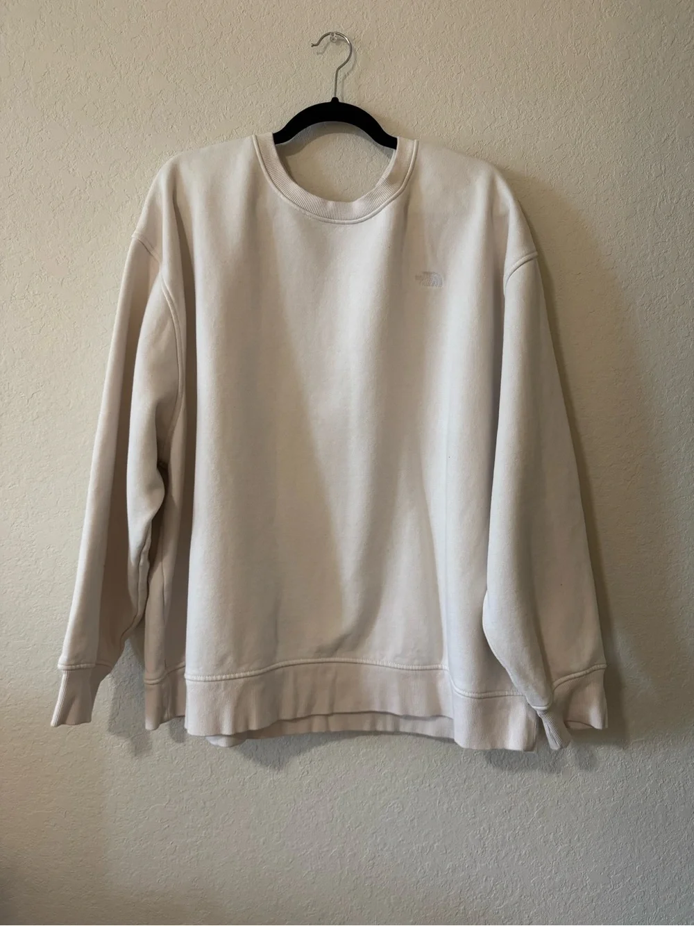 The North Face Women’s Crewneck Sweatshirt in Light Cream - Picture 1 of 3